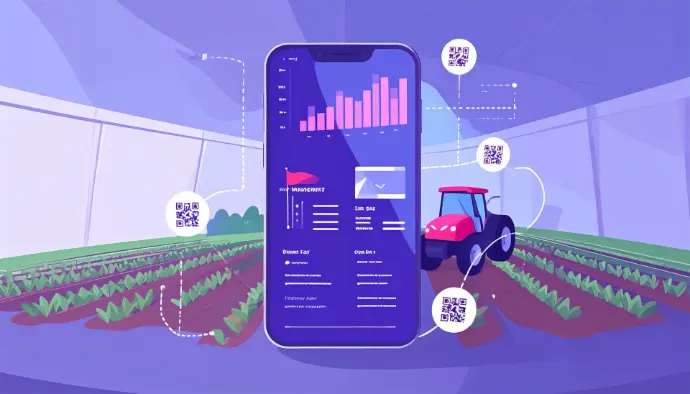 an app monitoring the farm