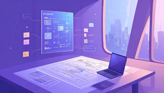 an image of a laptop on a desk depicting intergrations