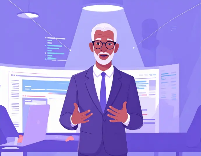 an older gentleman with glasses