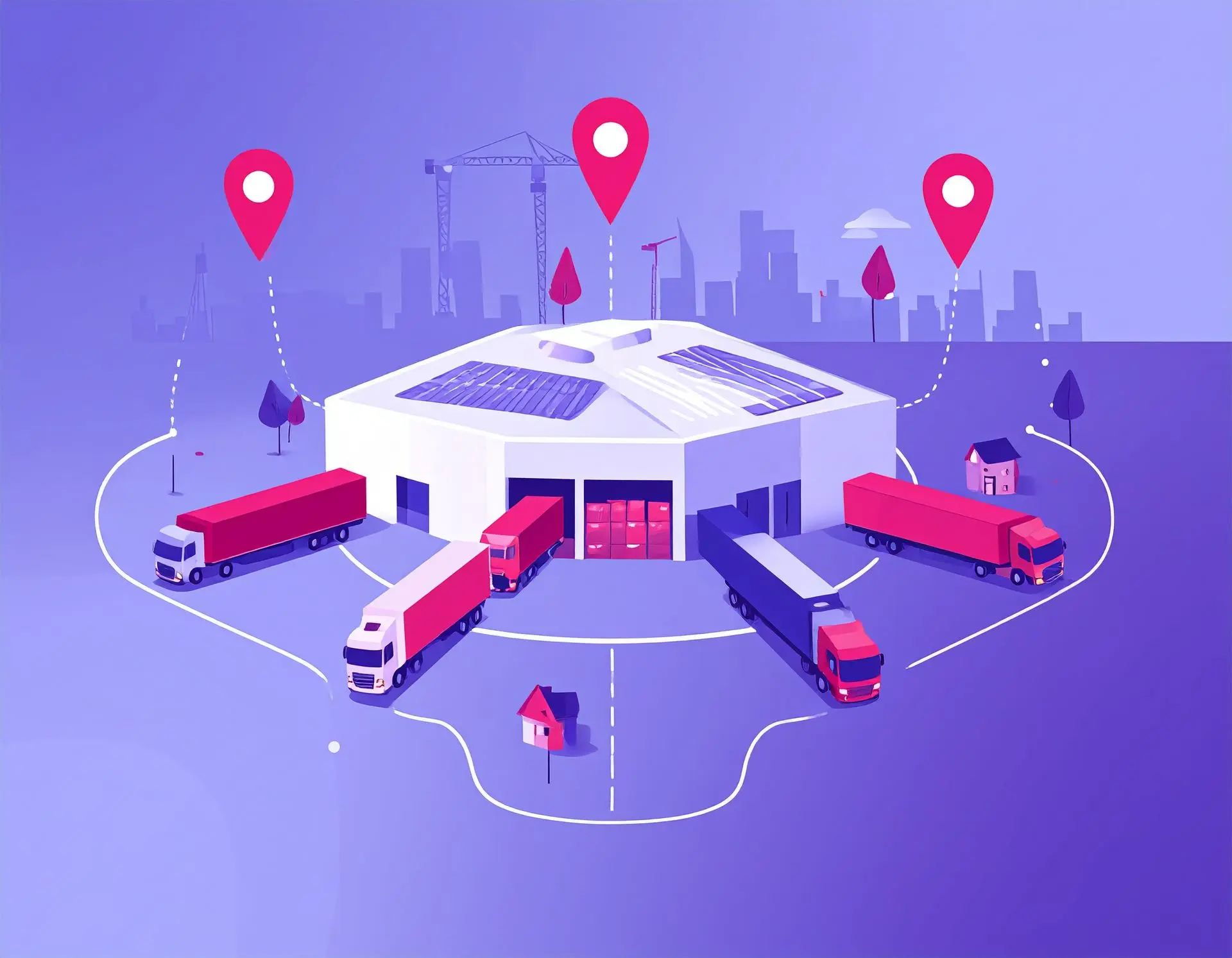 an image of a logistics hub