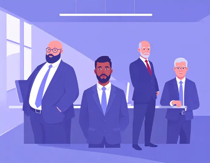 an image showing the 4bluefeet team as cgi