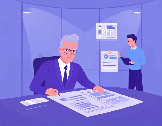 An older man looks over documents